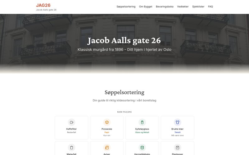 JAG26 Portal screenshot